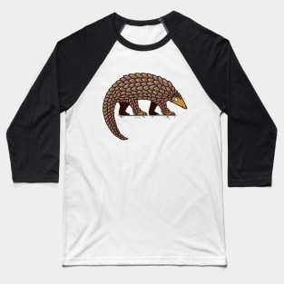 Pangolin Illustration Baseball T-Shirt